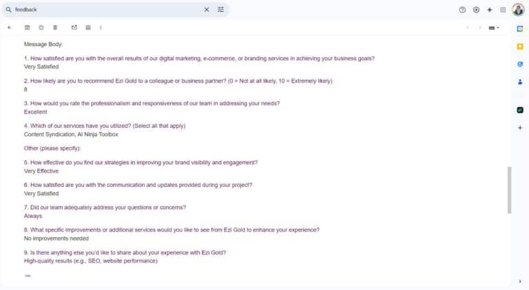 Hello SEO Feedback