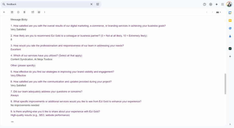 Hello SEO Feedback