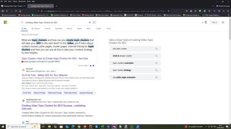 Creating Video Topic Clusters for SEO